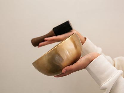 Hand Hammered Singing Bowl - Base Note B3 244 Hz