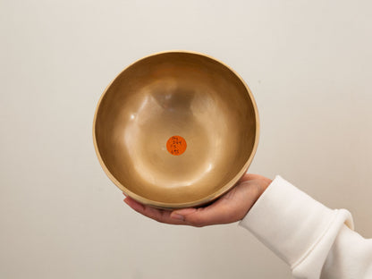 Hand Hammered Singing Bowl - Base Note B3 244 Hz