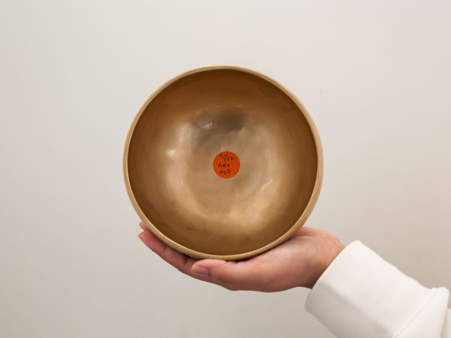 Hand Hammered Moon Singing Bowl - Base Note E4 332 Hz
