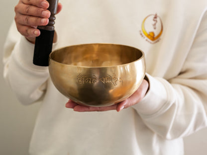 Hand Hammered Moon Singing Bowl - Base Note C4 262 Hz