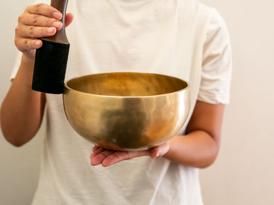 Hand Hammered Singing Bowl - Base Note A#3 228 Hz