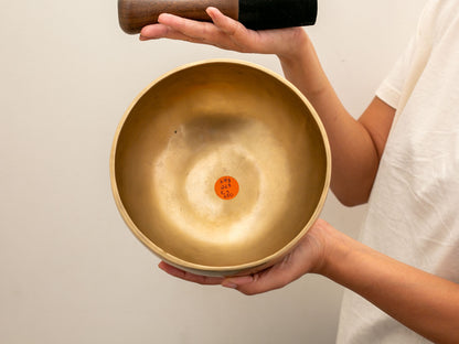 Hand Hammered Singing Bowl - Base Note A#3 228 Hz