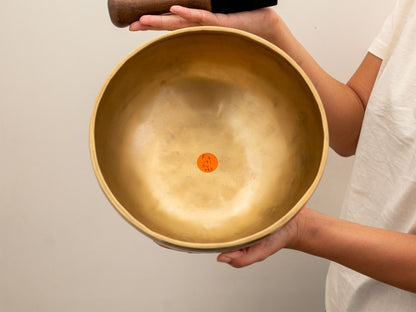 Hand Hammered Singing Bowl - Base Note F3 171 Hz