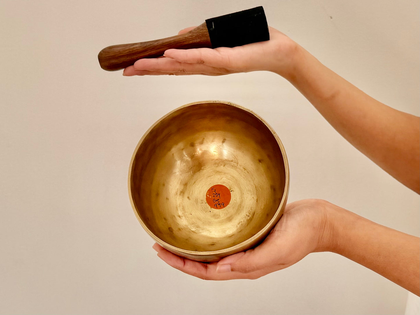 Hand Hammered Singing Bowl - Base Note F4 359