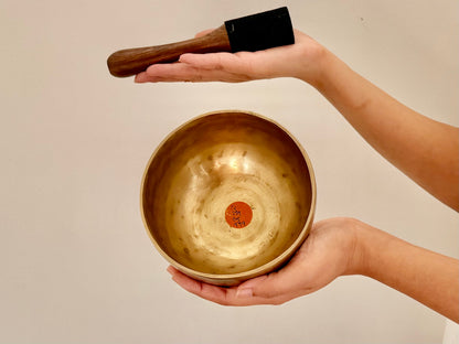 Hand Hammered Singing Bowl - Base Note F4 359