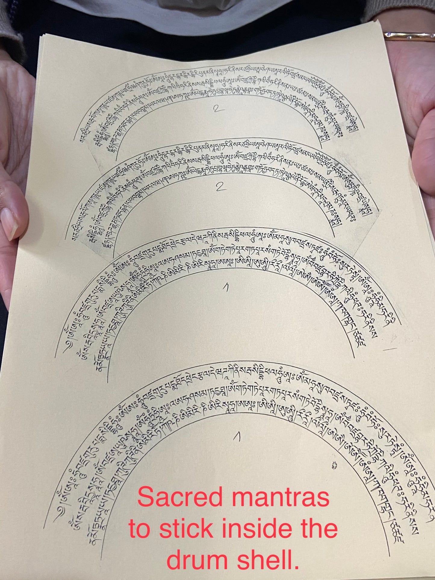 Small Chod Damaru Hand Drum #1