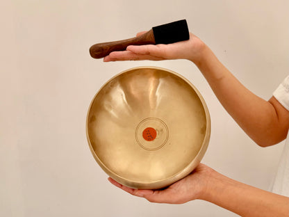 17.5 cms Easy Play Singing Bowl – G3 194 Hz
