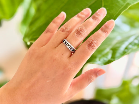 Filigree Silver Band