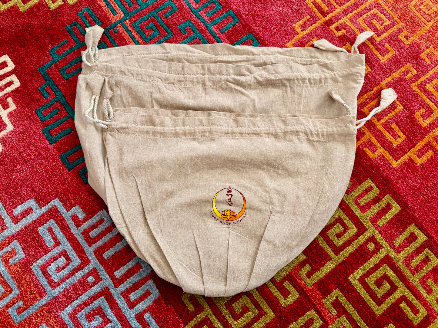 Raw Cotton Singing Bowl Bag (4 Sizes)