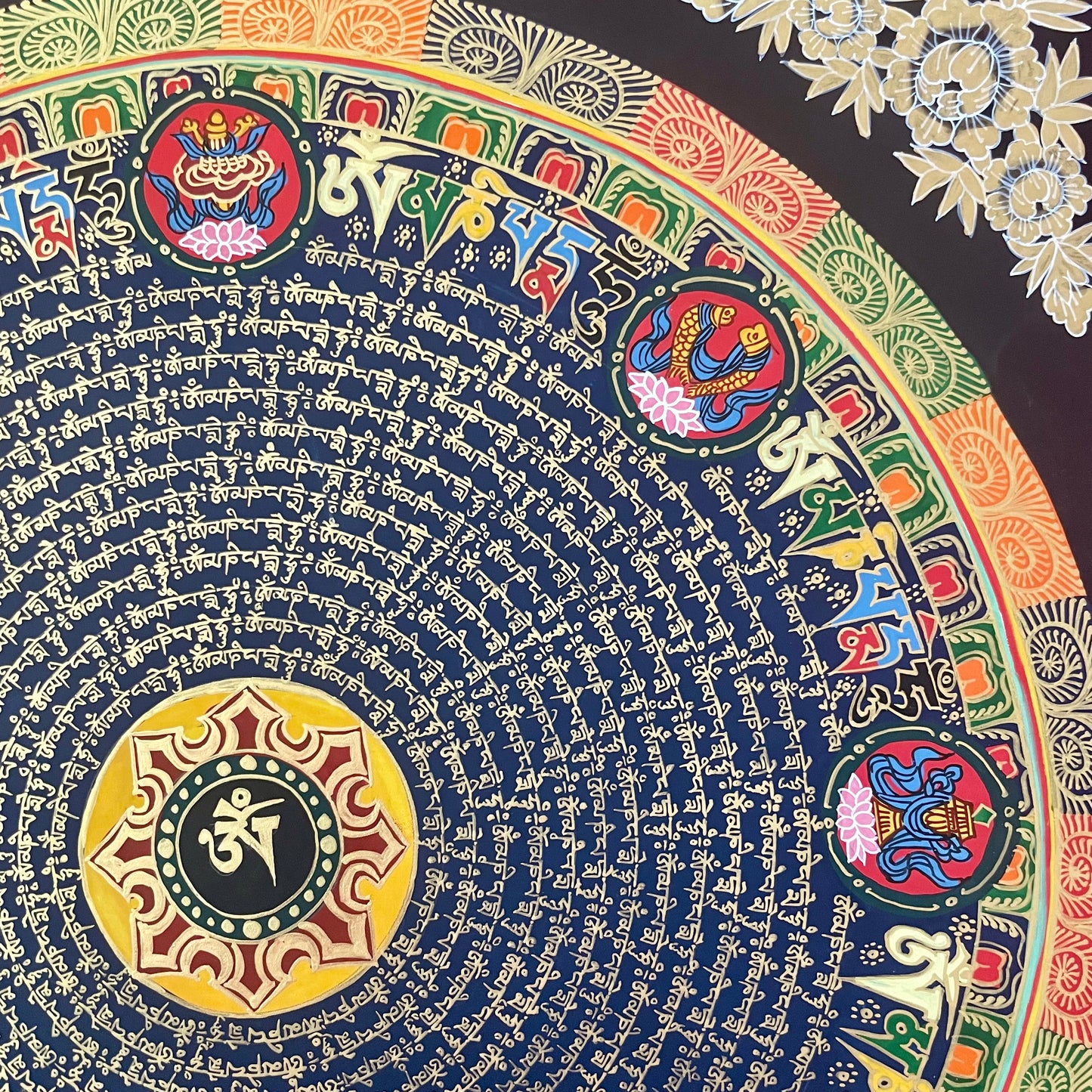 Compassion and Auspicious Symbols Mandala #2