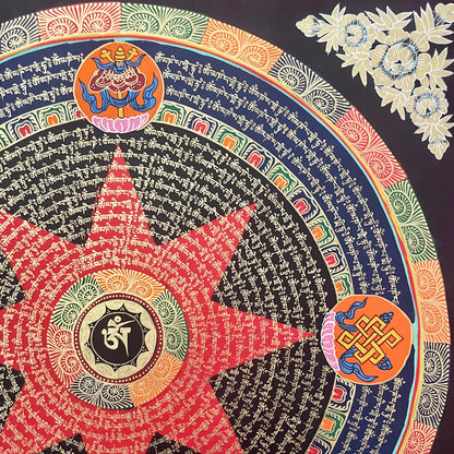 Compassion and Auspicious Symbols Mandala #1