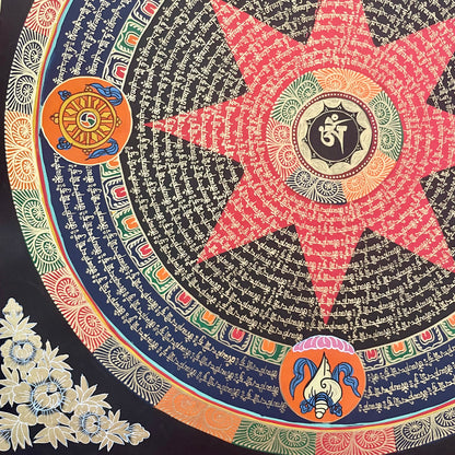 Compassion and Auspicious Symbols Mandala #1