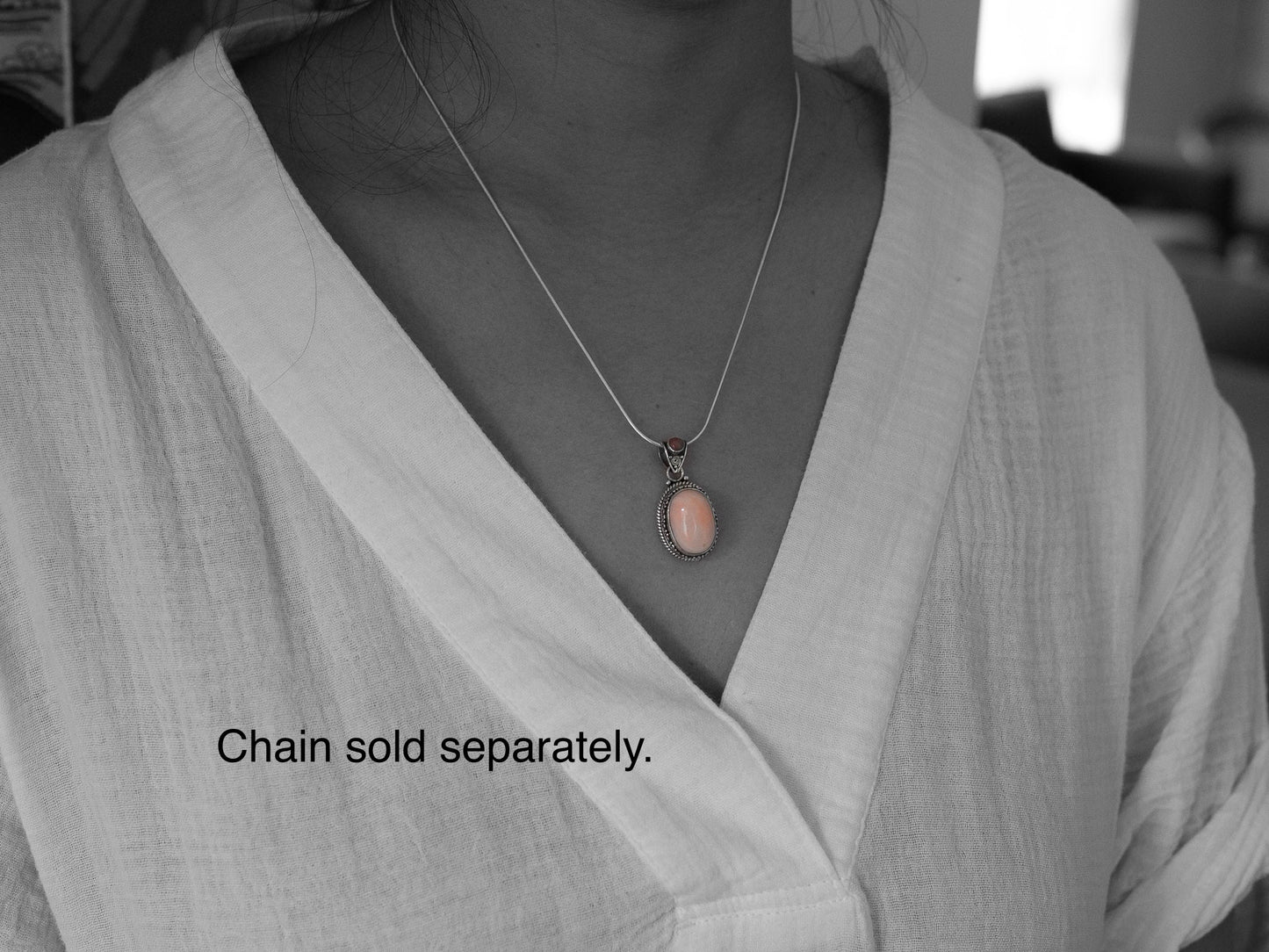 Tibetan Coral Silver Pendant