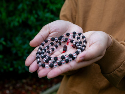 Rudraksha and Crystal mala