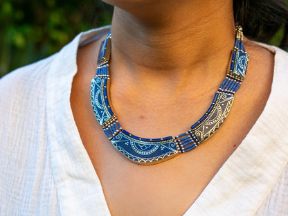 Another image of Tibetan lapis necklace