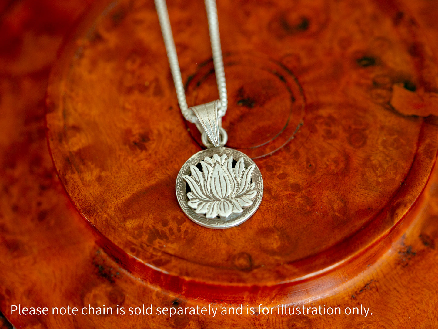 Auspicious Symbols Silver Pendant