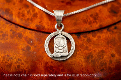 Auspicious Symbols Silver Pendant