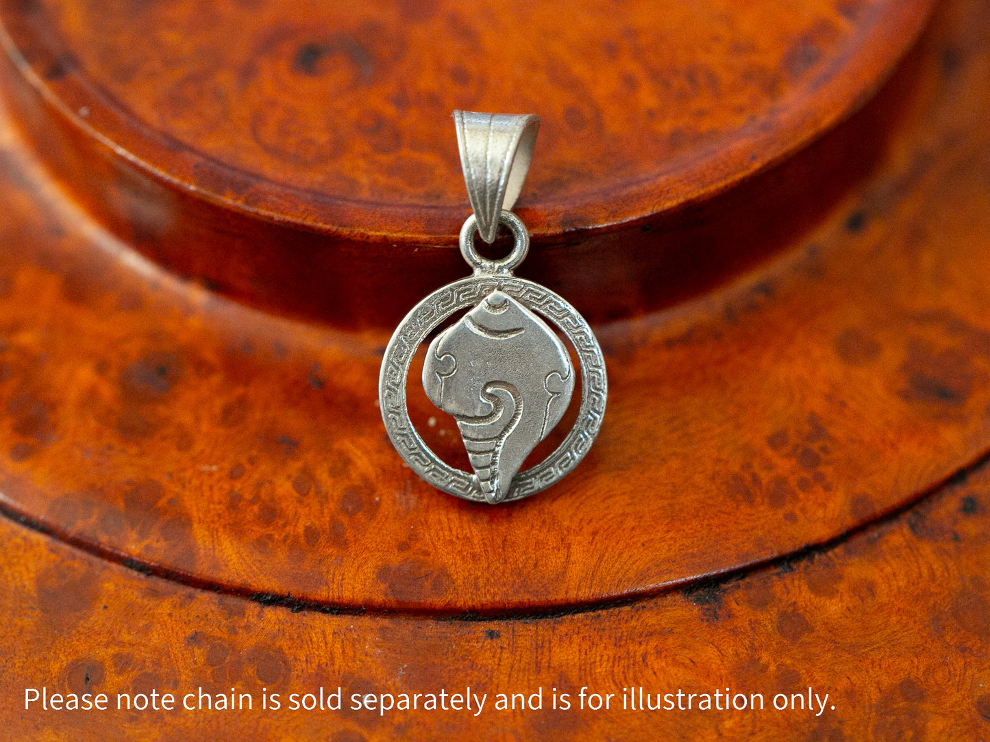 Auspicious Symbols Silver Pendant