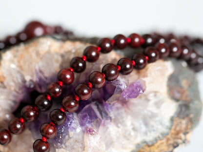 Knotted Rosewood Mala