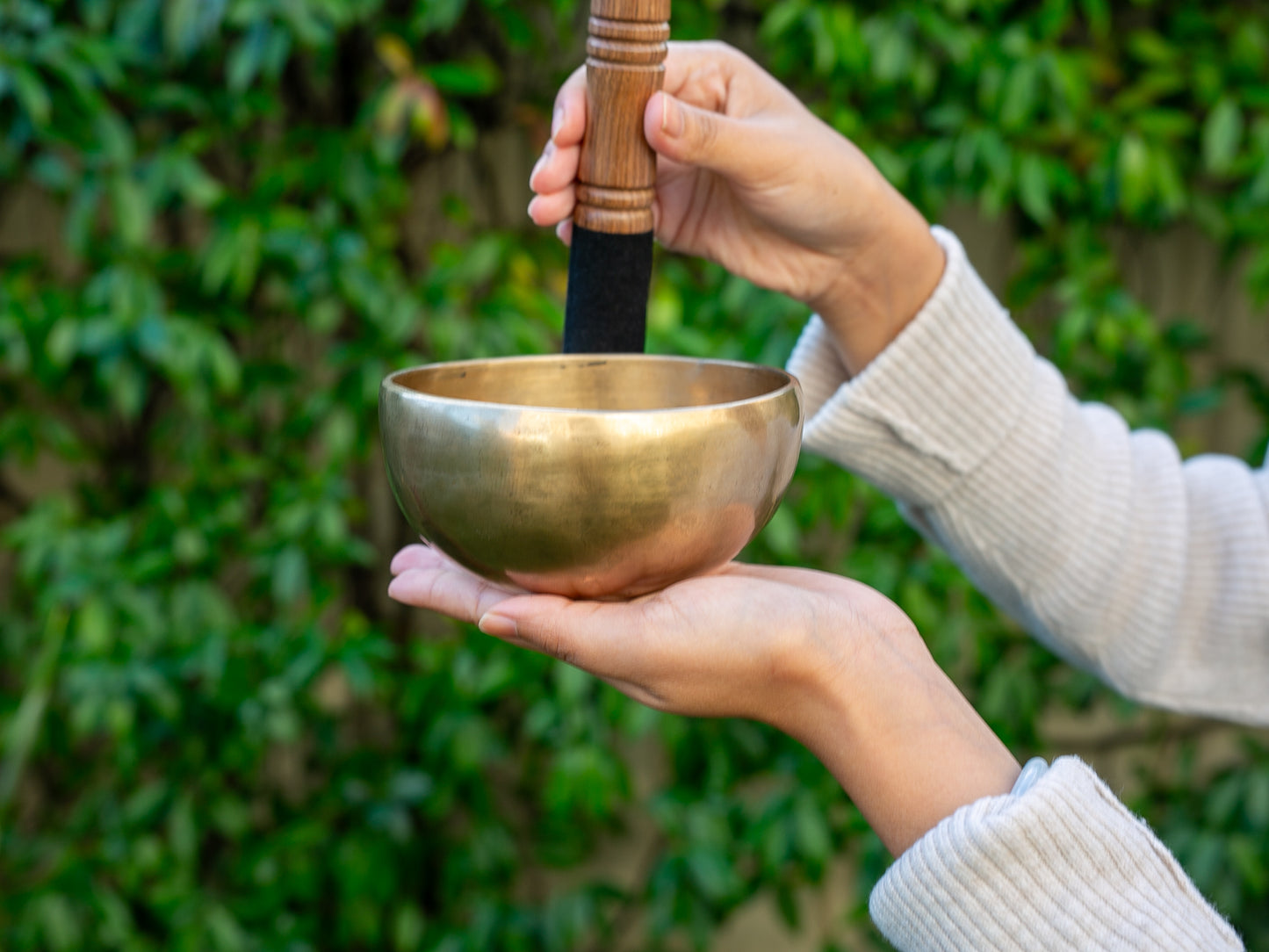 Small Contemporary Flow Singing Bowl - Base note A#4 (462 Hz)