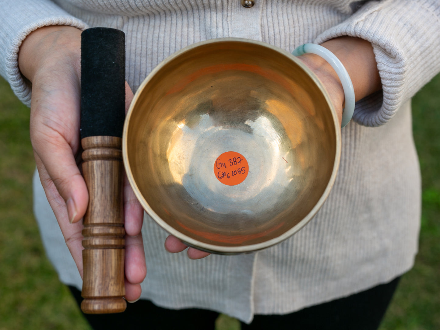 Small Contemporary Flow Singing Bowl - Base note G4 (387 Hz)