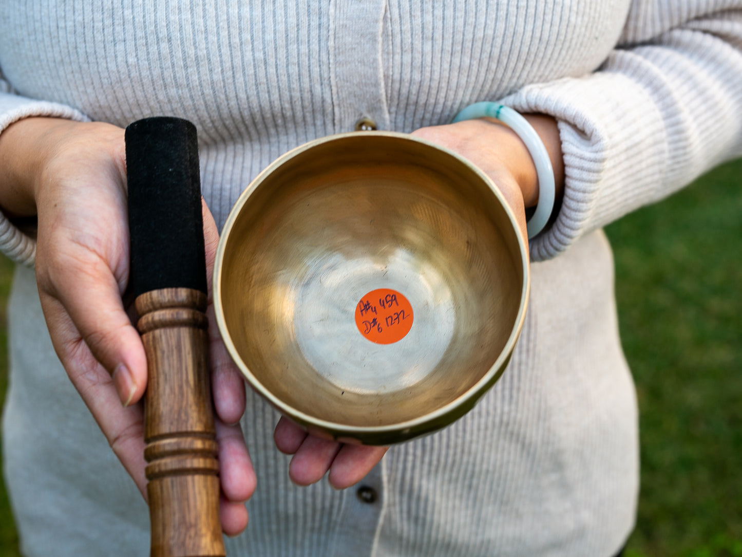 Small Contemporary Flow Singing Bowl - Base note A#4 (459 Hz)