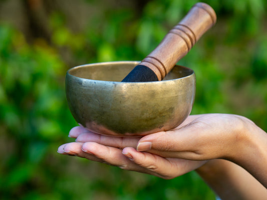 Small Old 'Tara' Singing Bowl - Base Note F4 (357 Hz)