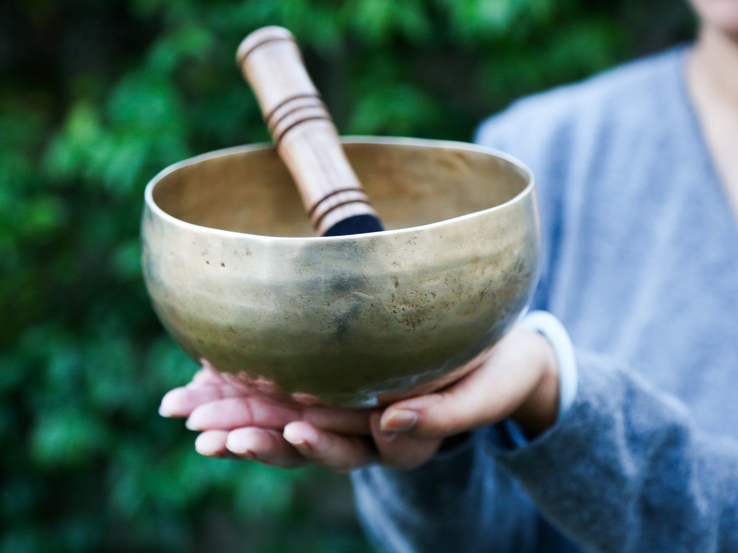 Old 'Tara' Singing Bowl - Base Note A#3 (237 Hz)