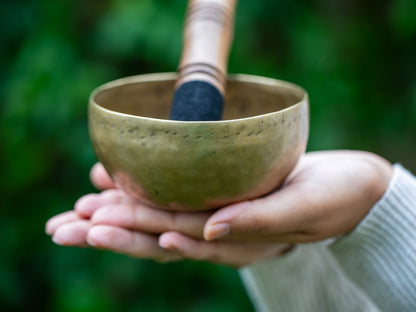 Small Old 'Tara' Singing Bowl - Base Note F4 (344 Hz)