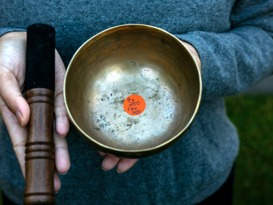 Small Old 'Tara' Singing Bowl - Base Note B3 (250 Hz)