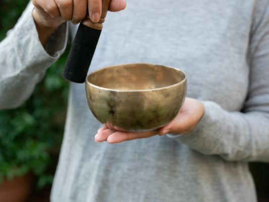 Small Old 'Tara' Singing Bowl - Base Note F4 (345 Hz)