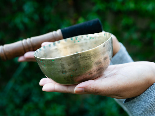 Small Old 'Tara' Singing Bowl - Base Note G#4 (414 Hz)