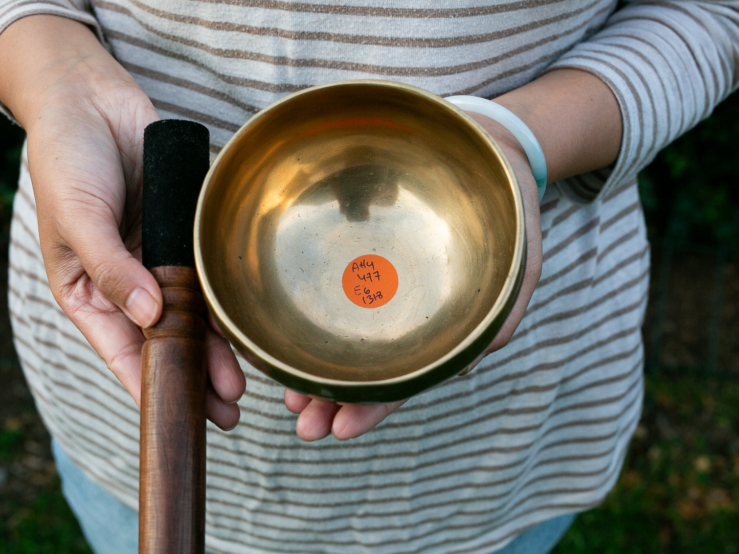 Small Contemporary Flow Singing Bowl - Base note A#4 (477 Hz)