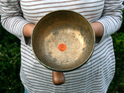 Old 'Tara' Singing Bowl - Base Note G#3 (202 Hz)
