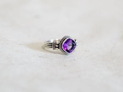 Gemstone and Sterling Silver Ring