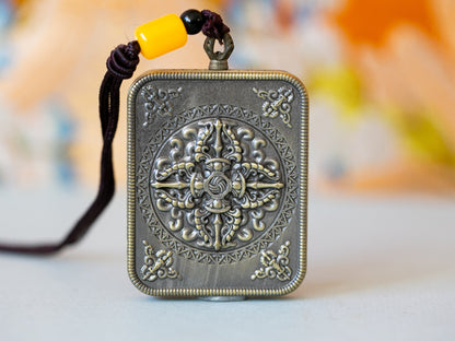 Kalachakra World Peace Thangka Pendant