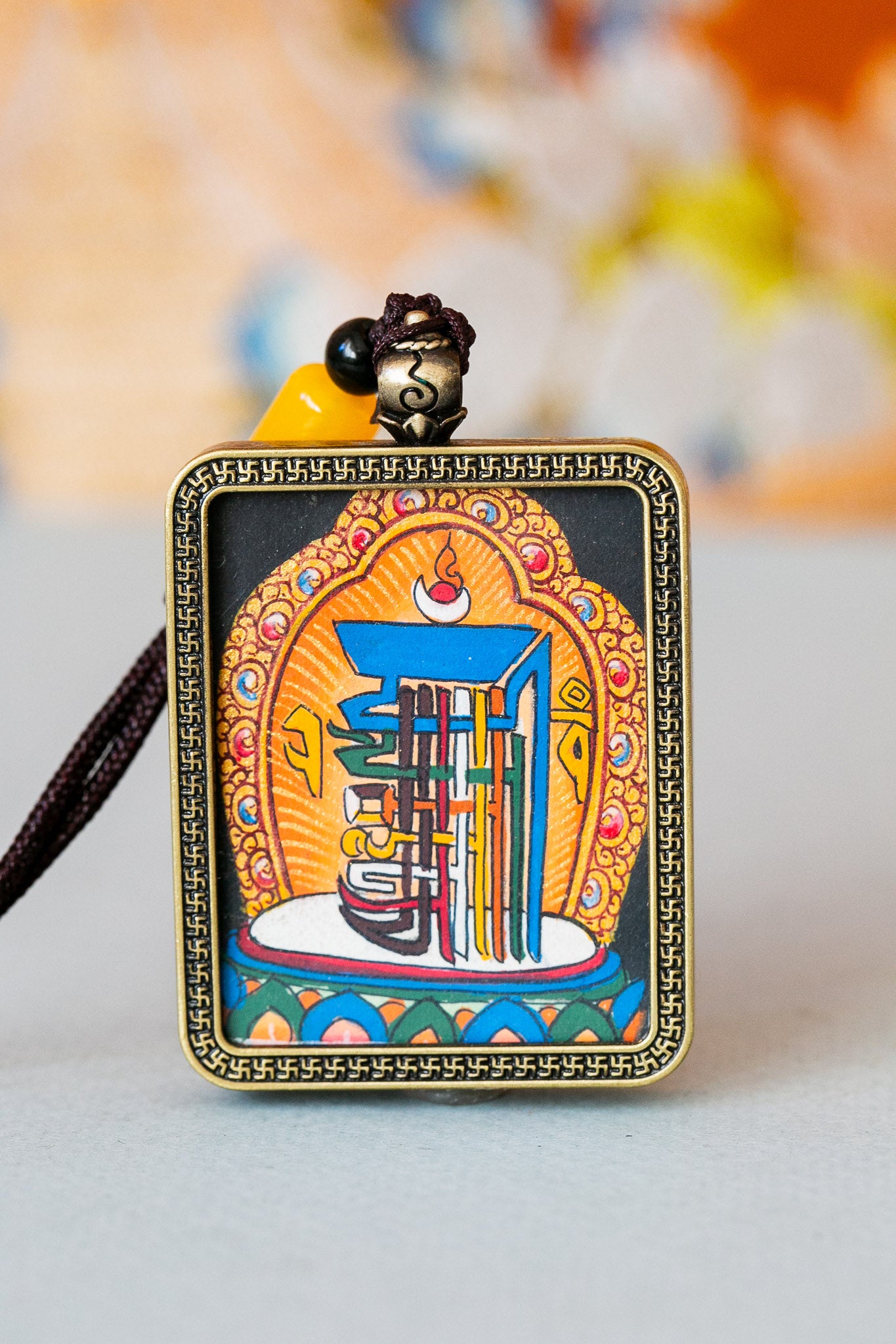 Kalachakra World Peace Thangka Pendant