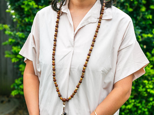 Custom Bodhi and Bone Mala
