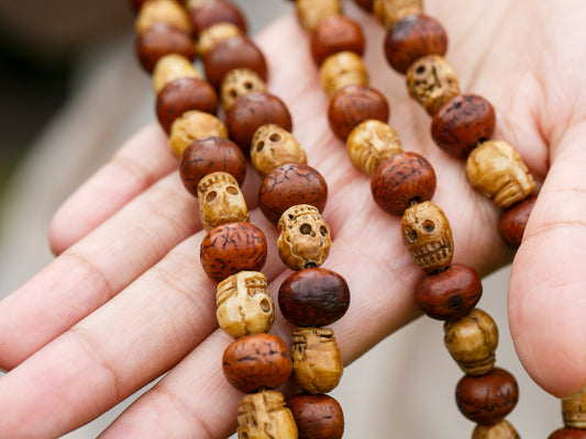 Custom Bodhi and Bone Mala