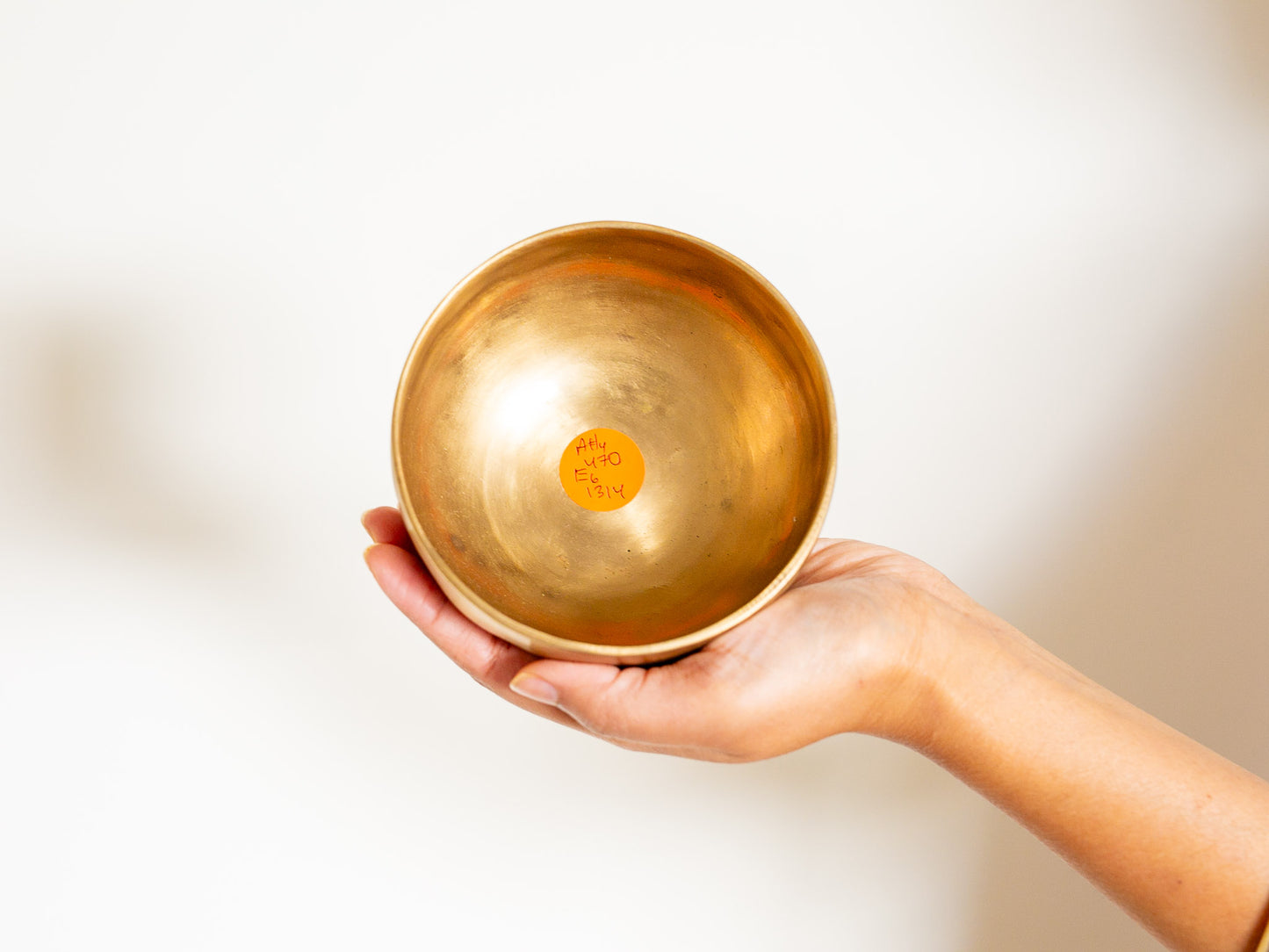 Small Contemporary Flow Singing Bowl - Base note A#4 (470 Hz)