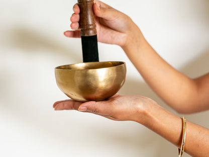 Small Contemporary Flow Singing Bowl - Base note A#4 (470 Hz)