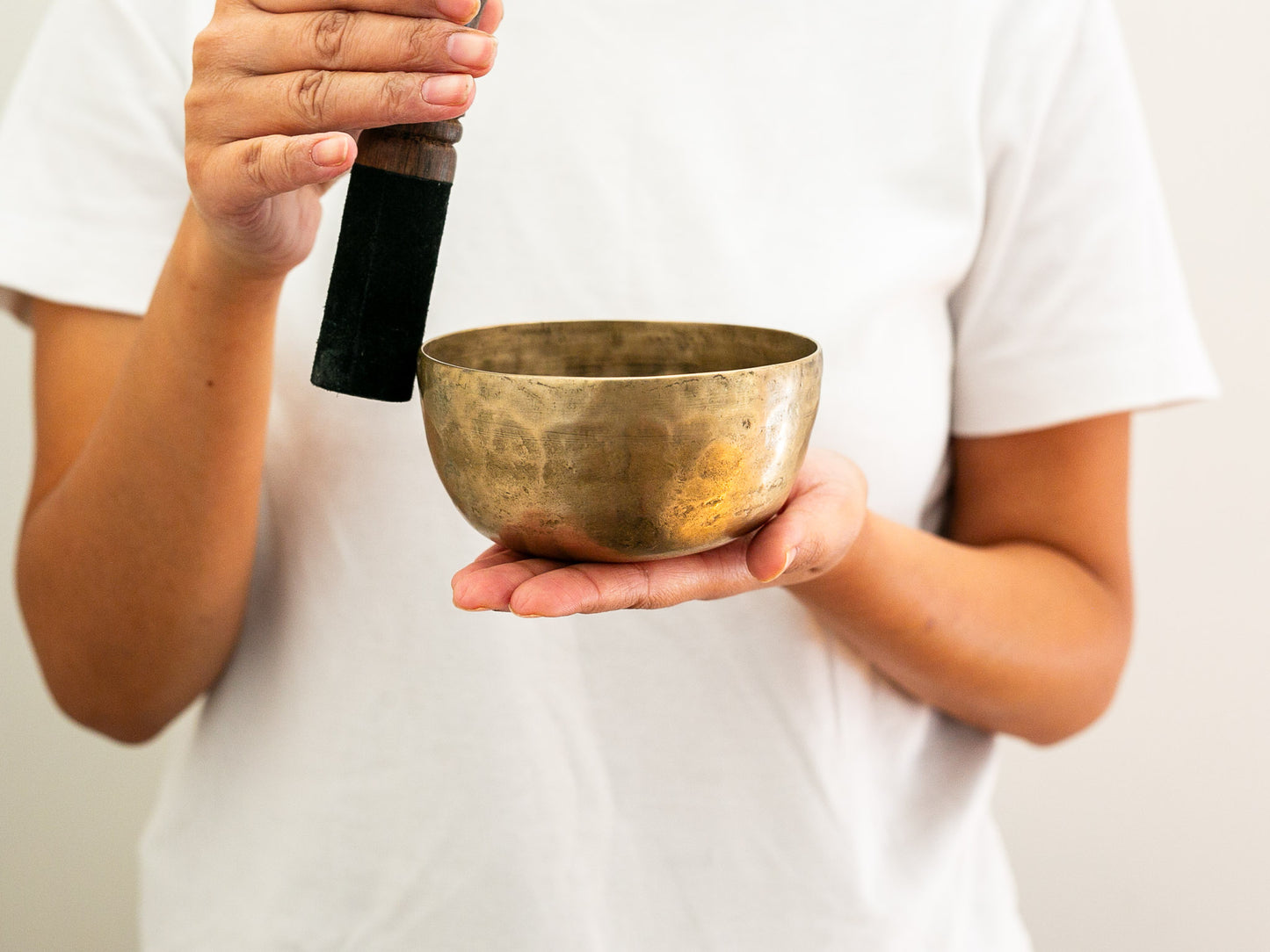 Small Tara Singing Bowl - Base Note D4 (301 Hz)