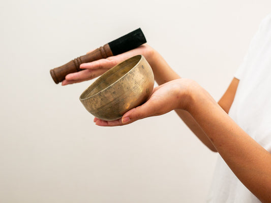 Small Tara Singing Bowl - Base Note D4 (296 Hz)
