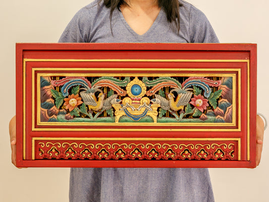 Tibetan Folding Table - Phoenix and Treasure