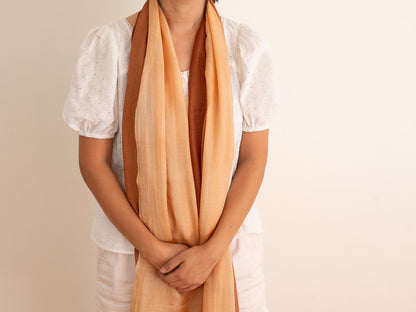 Shaded Cashmere Shawl (All Seasons) - Orange