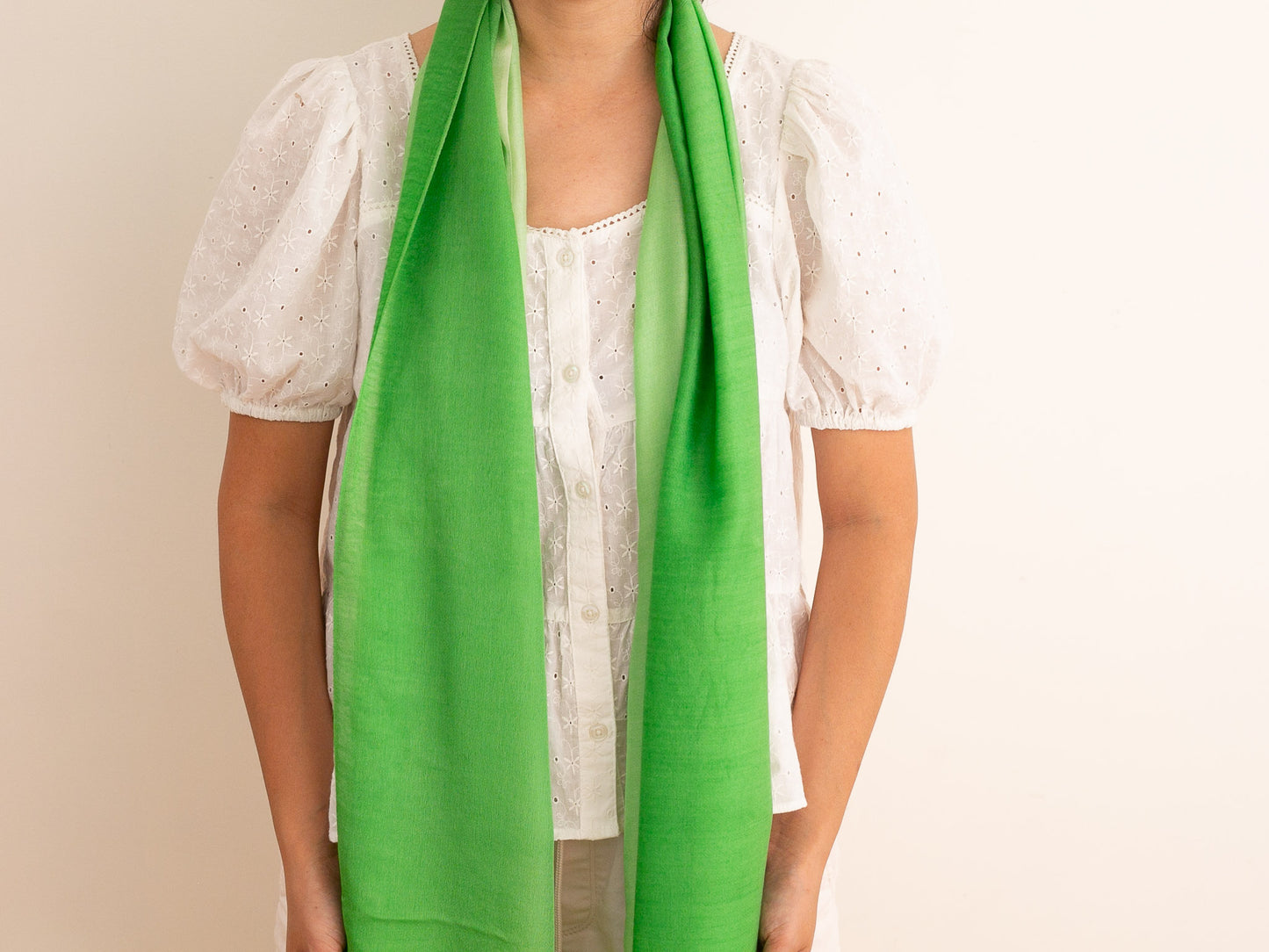 Shaded Cashmere Shawl (All Seasons) - Green