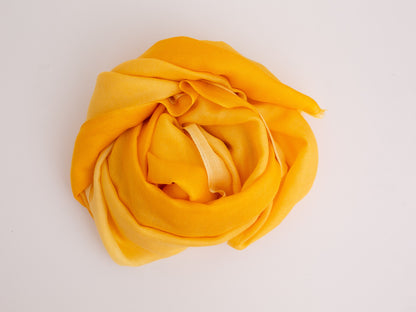 Shaded Cashmere Shawl (All Seasons) - Yellow