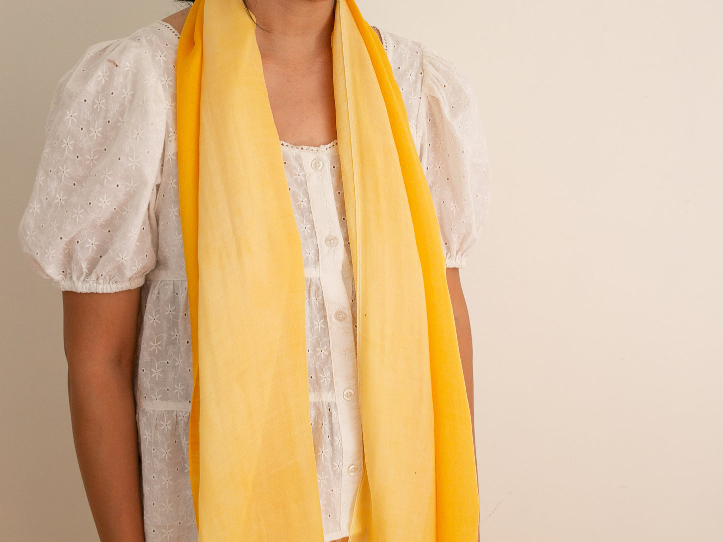 Shaded Cashmere Shawl (All Seasons) - Yellow