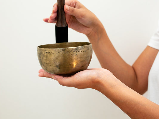 Small Tara Singing Bowl - Base Note E4 (323 Hz)