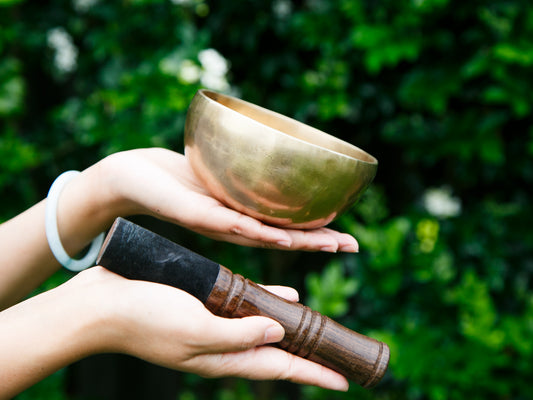 Small Contemporary Flow Singing Bowl - Base note A#4 (463 Hz)